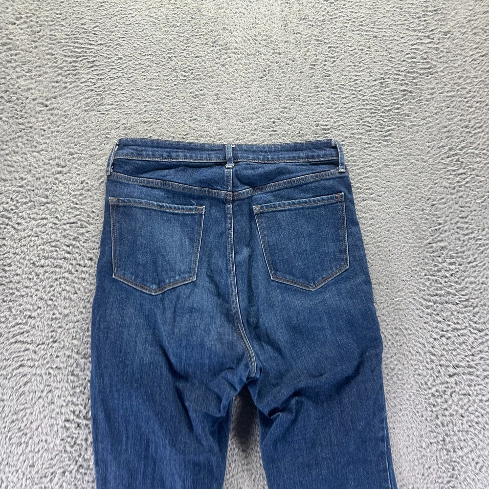 Old Navy Jeans Women's 12 Blue Cotton Denim Flared Workwear Travel Faded Stretch - Picture 6 of 11